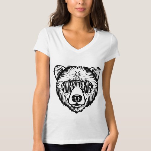 Cute and Trendy Mama Bear T_Shirt