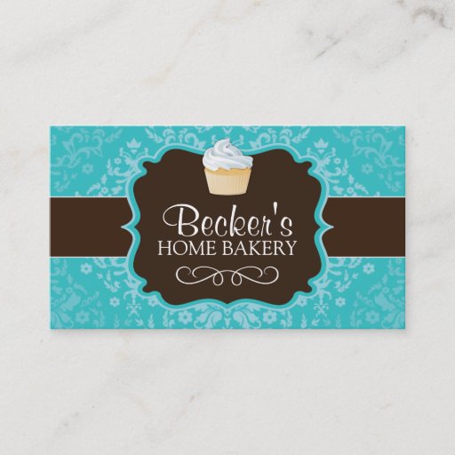 Customizable Cute and Whimsical Bakery Business Card
