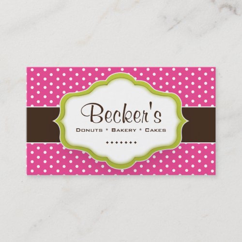 Cute and Whimsical Bakery Business Card
