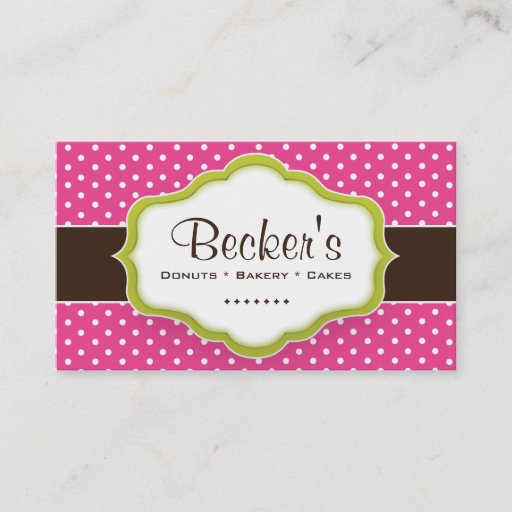 Customizable Cute and Whimsical Bakery Business Card