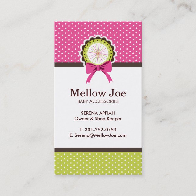 Cute and Whimsical Business Cards (Front)