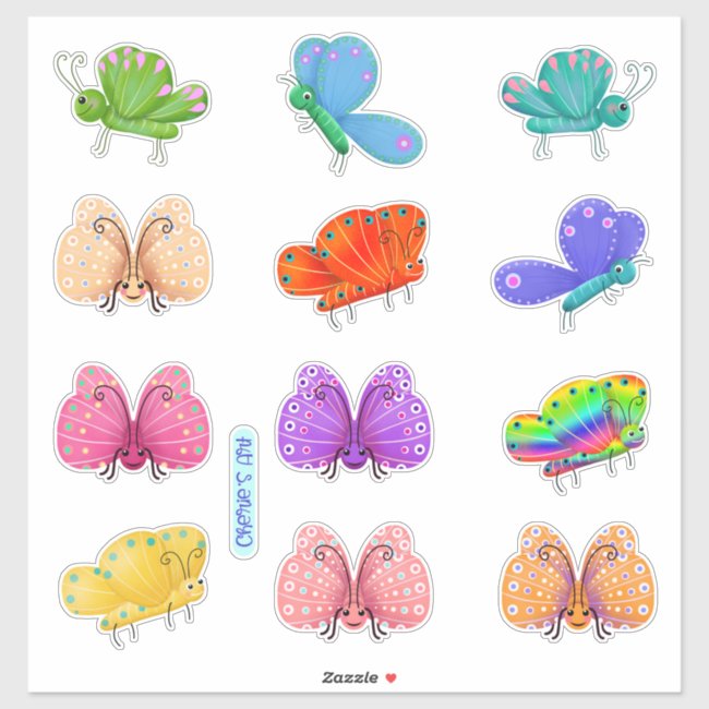 Cute and Whimsical Butterflies 