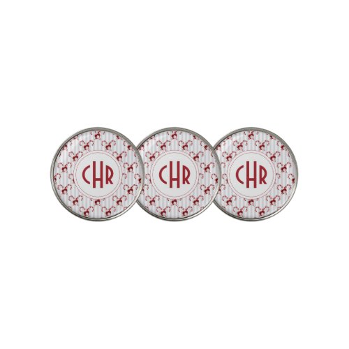 Cute and Whimsical Candy Cane Golf Ball Marker