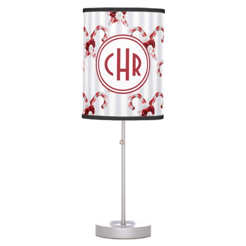 Cute and Whimsical Candy Cane Table Lamp