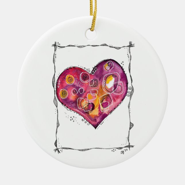 Scratch painting ~ Happy Whimsical Hearts