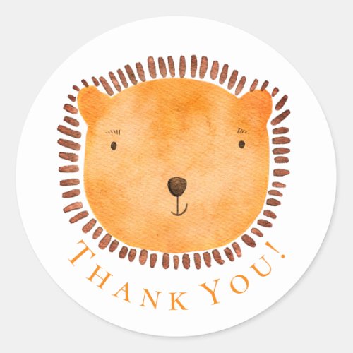 Cute and Whimsical Little Bear Classic Round Sticker