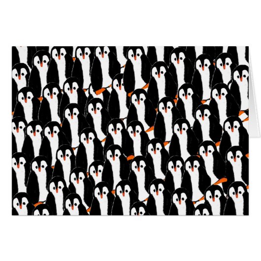 Cute and Whimsical Piles of Penguins (Front Horizontal)
