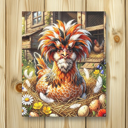 Cute and Whimsical Polish Chicken Coop Canvas Print