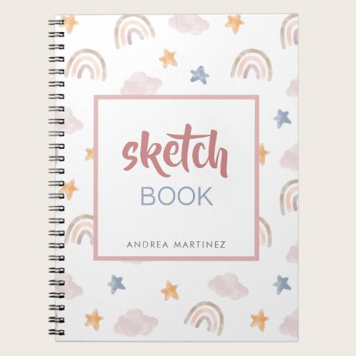 Cute and Whimsical Watercolor Rainbows Sketchbook Notebook Cute and Whimsical Watercolor Rainbows Sketchbook Notebook