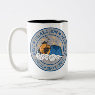 Cute Anesthesia / CRNA Rest Relax Recovery Two-Tone Coffee Mug