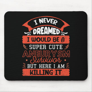 Cute Aneurysm Survivor Brain Surgery Awareness Gra Mouse Pad