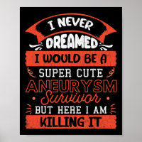 Cute Aneurysm Survivor Brain Surgery Awareness Gra