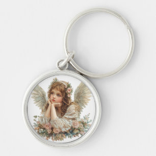 Cute Angel / Cherub / Guardian Angel Keychain