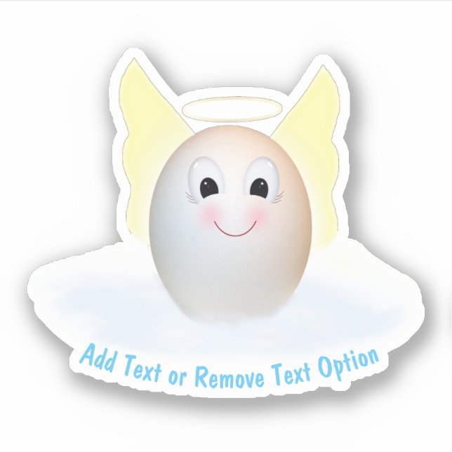 Cute Angel Egg Sticker (Front)