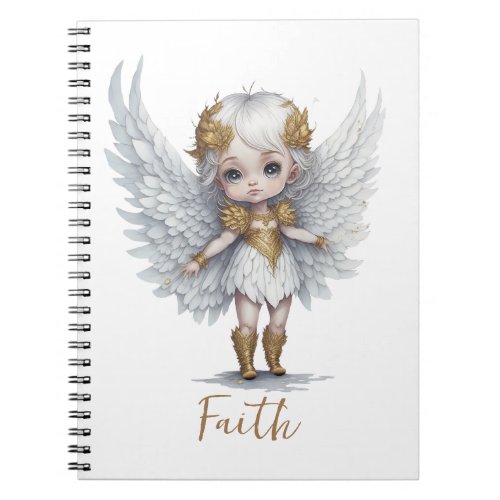 Cute angel girl _ Faith Notebook