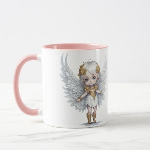 Cute angel girl mug