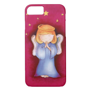 Cute angel girl red pink iphone case