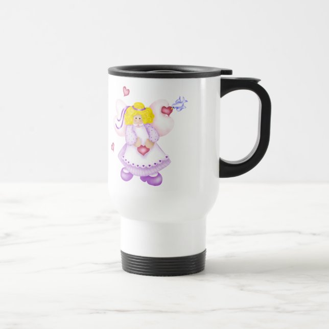 Cute Angel Hearts Mug 1 (Right)
