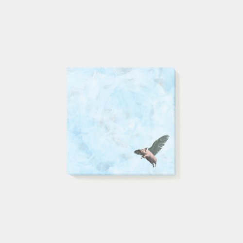 Cute Angel Pig Flying in the Sky Post_it Notes