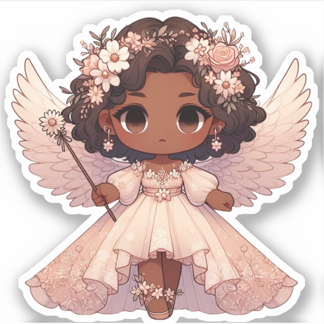 cute angel sticker (Front)