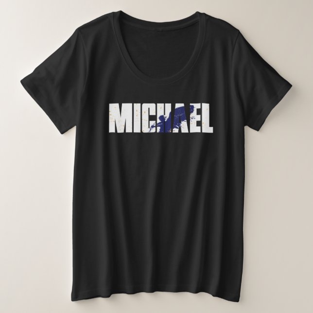 Cute Angel Tees  St Michael The Archangel Christia (Design Front)