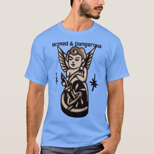 Cute Angel Vintage Valentine T_Shirt