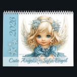 Cute Angels – Süße Engel 2026 Calendar<br><div class="desc">This cute angels calendar / cherubs calendar / guardian angels calendar (or in German: Engelkalender) is designed to bring inspiration and joy all year round. Each month showcases beautiful little angels in blue, pink, green, orange, brown, and white tones that radiate warmth and positivity. On the left side, stars shine...</div>