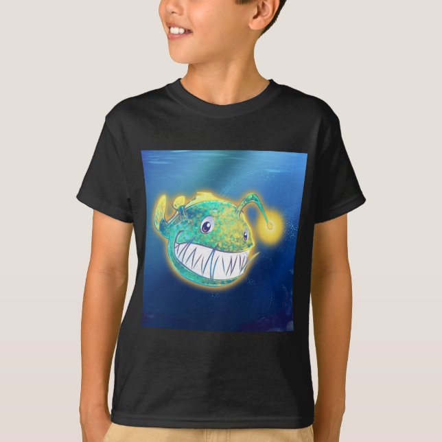 Cute Angler Fish T-Shirt (Front)
