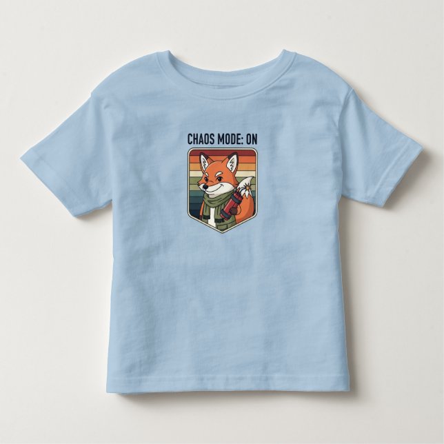 Cute Angry Fox Toddler T-shirt (Front)
