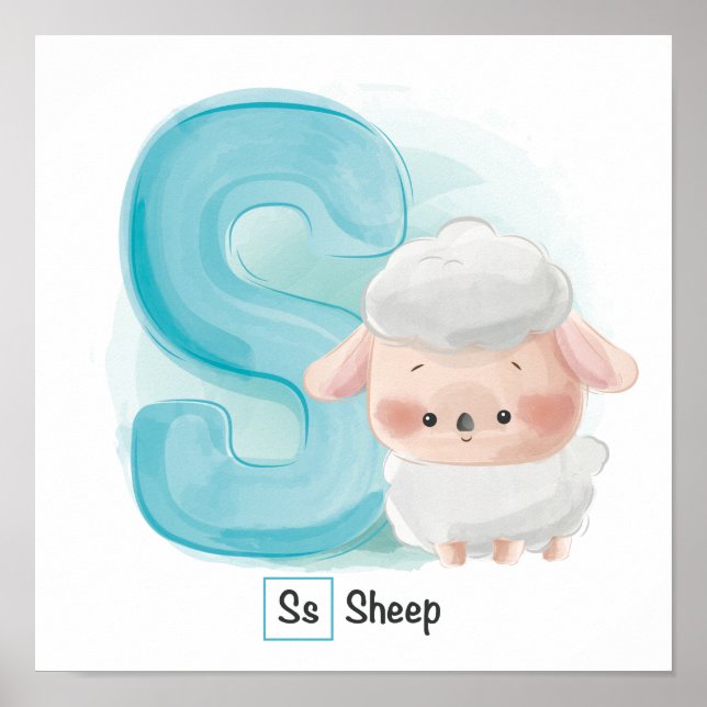 Cute Animal Alphabet Poster (Front)