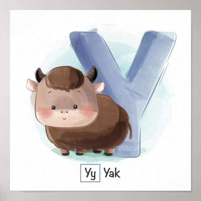 Cute Animal Alphabet Poster (Front)