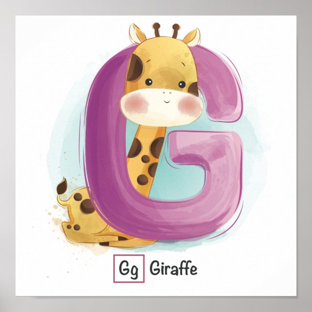 Cute Animal Alphabet Poster (Front)