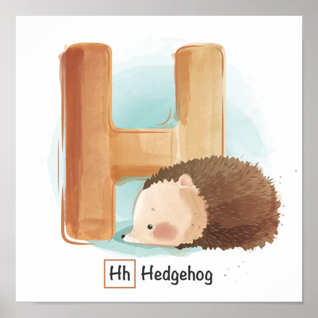 Cute Animal Alphabet Poster (Front)