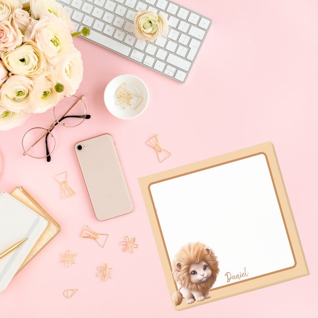 Cute Animal Baby Lion   Post-it Notes (Creator Uploaded)
