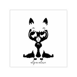 Cute Animal Baby Llama Self-inking Stamp