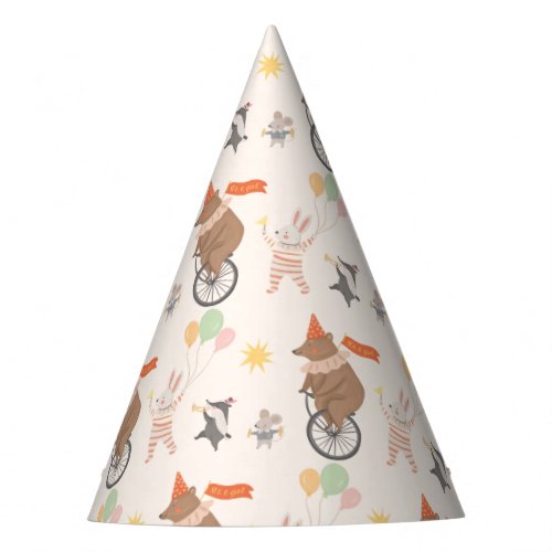 Cute Animal Band Baby Shower Birthday Party Hat