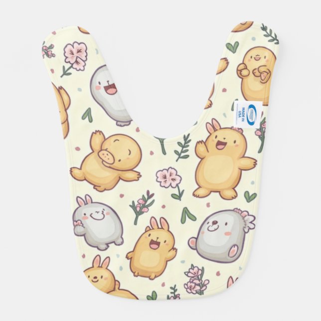 cute animal bib (Back)