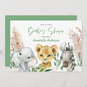 Cute animal botanical floral safari script