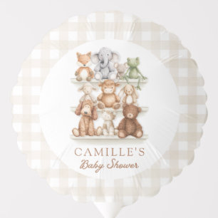Cute Animal Boy Baby Shower Party Balloons