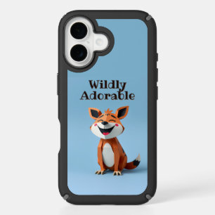 Cute Animal Cartoon with Personalized Text iPhone 16 Case