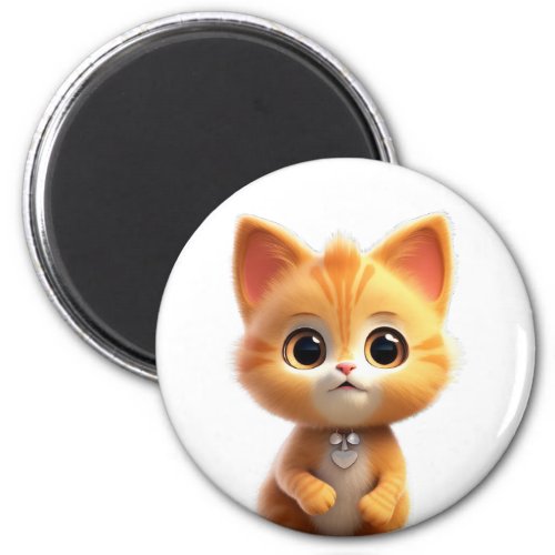 Cute Animal Characters Art 1 _kitten tiny cat_ Magnet