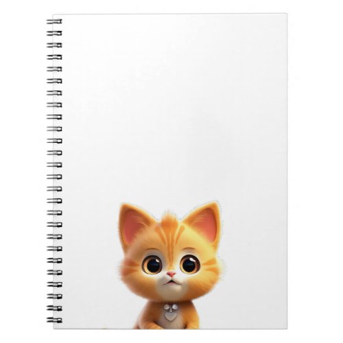 Cute Animal Characters Art 1 _kitten tiny cat_ Notebook