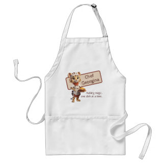 Cute Animal Chef Tiger Customizable Adult Apron