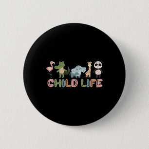 Cute Animal Child Life Specialist Play Therapy Ped Button