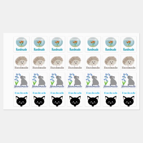 Cute Animal Clothing Labels