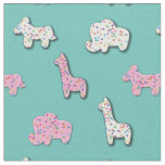 Cute Animal Cookies Kids Decor Fabric