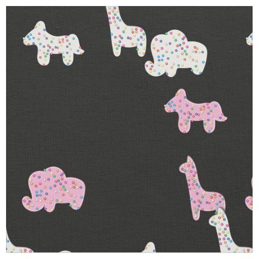 Cute Animal Cookies Kids Decor Fabric