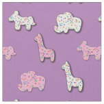 Cute Animal Cookies Kids Decor Fabric