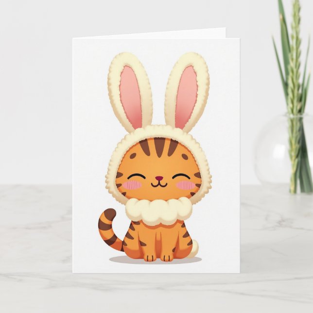 Cute Animal Costume Card (Front)