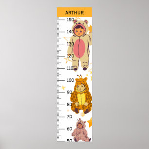 Cute Animal Costume Growth Chart